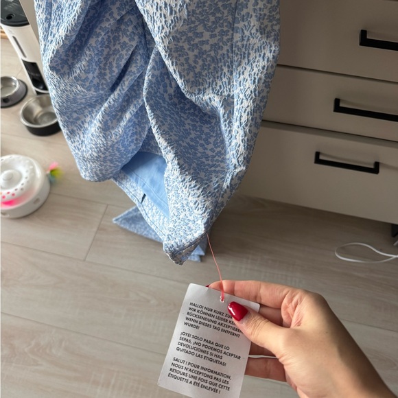 ASOS Light Blue Ruffled Mini Dress - Picture 4 of 4